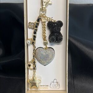 Eye Candy | Glitzy Heart & Teddy Bag Charm